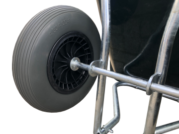 Tilt Kruiwagen 160 liter dubbel wiel (TP-1602-FW)